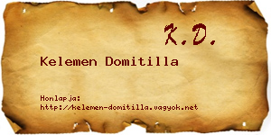 Kelemen Domitilla névjegykártya